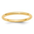 thumbnail image 1 of 14 Carats Or Jaune 2mm Taille de Bande de Confort Standard 7, 1 of 4