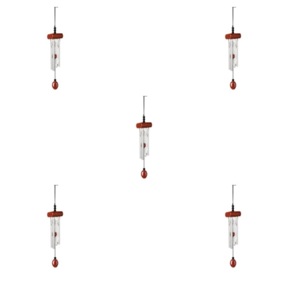 mmirethe Multiple Styles And Colors Wind Chimes For Wide Application Unique Style Wind Chime Pendant red 5Set