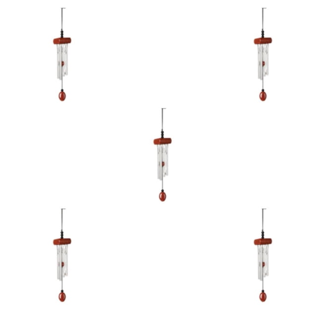mmirethe Multiple Styles And Colors Wind Chimes For Wide Application Unique Style Wind Chime Pendant red 5Set