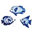thumbnail image 3 of Cactus Canyon Ceramics Spanish 3-Piece Fish Wall Hanger Set, Dory Blue, 3 of 10