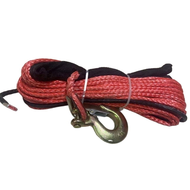 6mm X 15m Plasma Cable Synthetic Winch With Hook Line Uhmwpe Rope With Sheath Car Accessories ,Wide Applicability