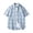 Light Blue, variant on ZMFXJPE Men's Vintage Plaid Shirts Dressy Button Down Shirt Short Sleeve Casual Shirts Summer Business Casual Loose Work Shirt (Light Blue,L)