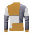 thumbnail image 5 of Xcmzpl Mens Mock Turtleneck Sweater Long Sleeve Casual Pullover Sweater Slim Fit Basic Knit Tee Color Block Fall Sweaters, 5 of 5