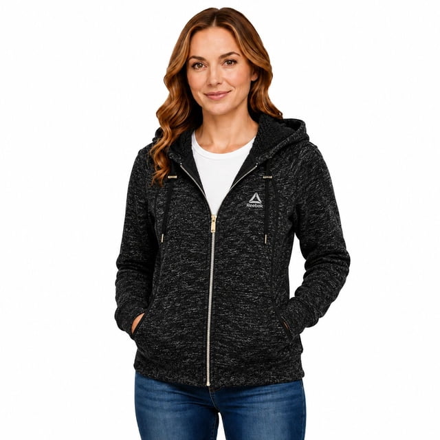 Reebok Women's Sweater Fleece Jacket, Sizes XS-XXL