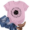 thumbnail image 1 of Babysbule Liquidation de Hauts pour Femmes T-shirt à Col Rond Imprimé à Manches Courtes de Mode pour Femmes Chemise Décontractée Ample Hauts, 1 of 6
