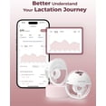 thumbnail image 3 of Momcozy M5 Smart App Control Hands Free Breast Pump, Electric Wearable Breast Pump with 3 Modes & 9 Levels, 2 Pack, Cozy Red, 3 of 9