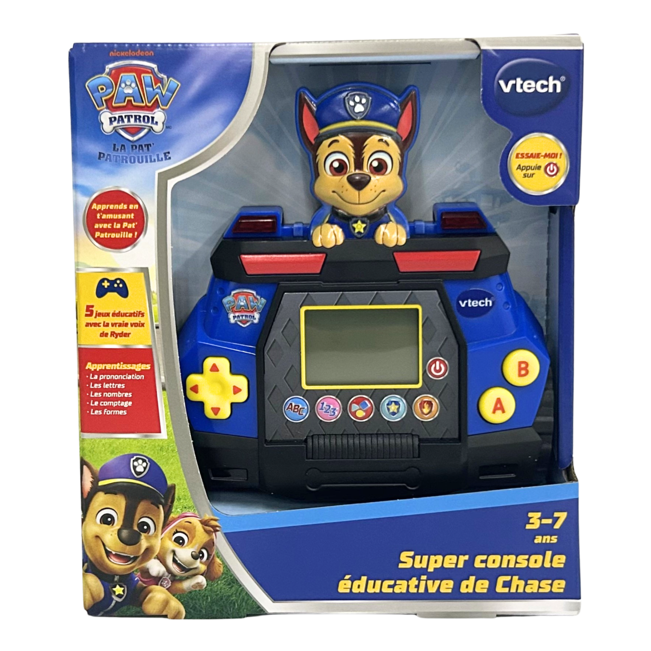 VTech La Pat' Patrouille Super console éducative de Chase Jeu vidéo portablepour les enfants - Exclusivité Walmart - Version Française, 3+ Ans