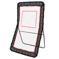 thumbnail image 1 of KFFKFF Filet de Retour de Crosse pour Usage Extérieur, Filet de Rebond 4 X 7 Pi pour Volleyball, Baseball et Softball, Écran d'Entraînement pour Lancer et Lancer, Inclinaison Réglable, Mur d'Entraînement de Tir avec Visée, 1 of 9
