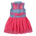 thumbnail image 2 of Été Enfants Bébé Fille Tenues Denim Sans Manches Tutu Robe Bambin Filles Partie Fleur Tulle Taille Robes 2-8Y, 2 of 4