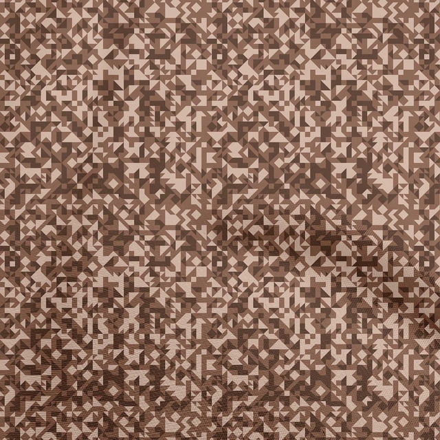 oneOone Rayon Brown Fabric Abstract Sewing Craft Projects Fabric Prints By Yard 56 Inch Wide