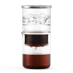 Glass Mugs,Coffee Brewer Maker Borosilicate Dripper Iced Brush Spoon Office Cold Brew Coffee Tea And Coffee With Brush Spoon Iced Coffee Brewer Maker With Maker Tea And Maker With Brush Coffee Maker