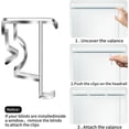 thumbnail image 4 of 12 Pcs Valance Blind Clips Replacement Clear 2 Inch Plastic Hidden Clips for Horizontal Blinds, 4 of 6