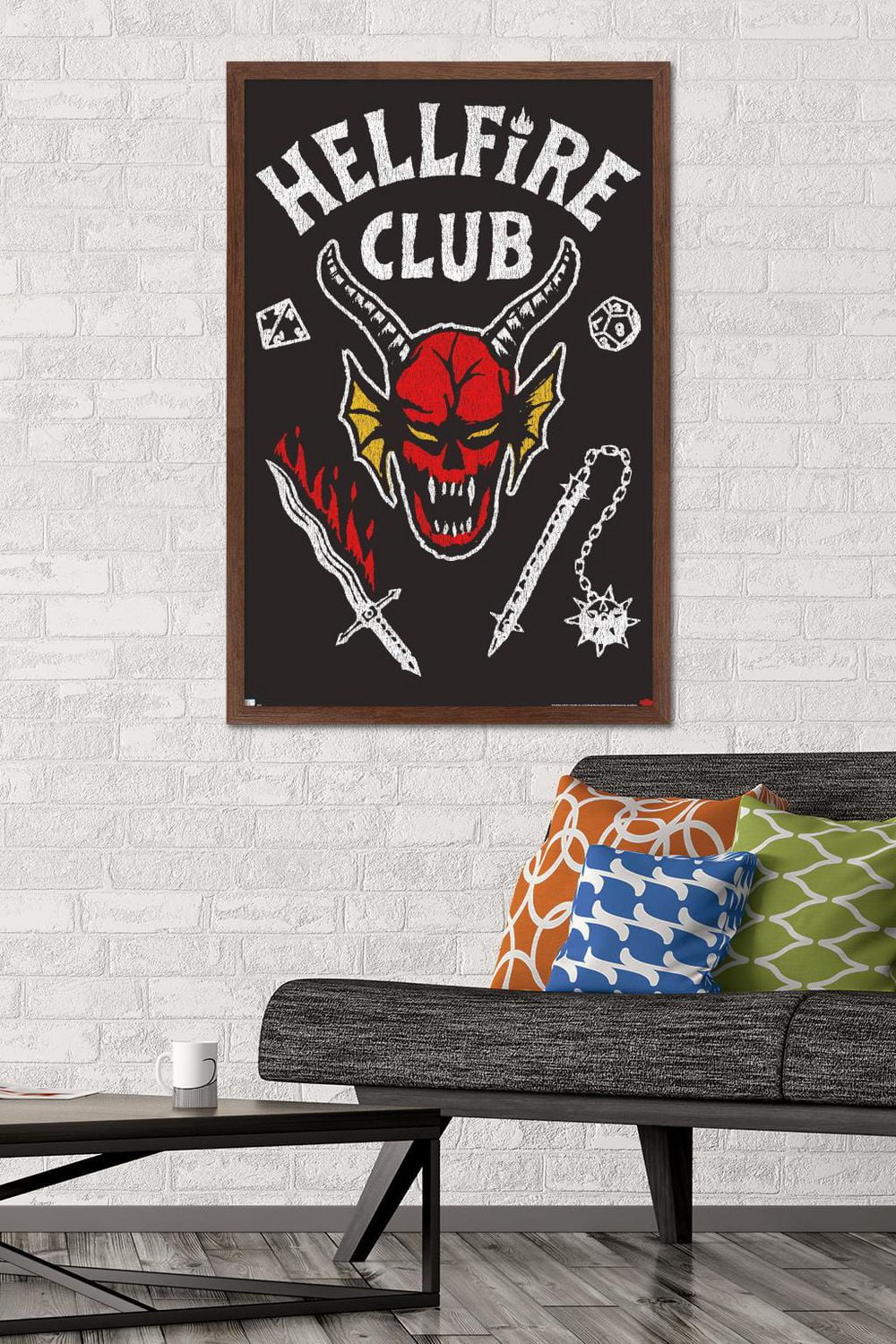 Netflix Stranger Things: Season 4 - Hellfire Club Wall Poster, 14.725" x 22.375" Framed