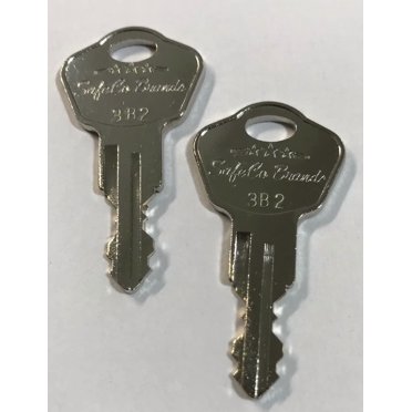 SafeCo Brands Double Sided Keys for Sentry 1100 and 1170 Fireproof Boxes Key # 3a2 Thru 3z2 2-Keys (3N2)