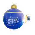 thumbnail image 1 of EGNMCR Christmas Decorations Savings! PVC Inflatable Christmas Ball With Large Weight Stand Firmly On The Yard, 24 Inch Large Outdoor Decorated Ball With, Remote For Yard & Pool Decorations, 1 of 2