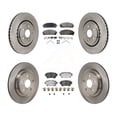 thumbnail image 1 of Transit Auto Front Rear Disc Brake Rotors and Ceramic Pads Kit for Car Toyota Sienna RAV4 Prime bZ4X Subaru Solterra Lexus NX450h+ Crown RZ450e K8T-104603, 1 of 11