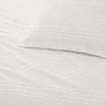 thumbnail image 2 of Swift Home Diamond Textured Soft Touch Duvet Cover Set, All Season Bedding with Zipper Closure, Includes Pillow Shams, Twin, White, 2 of 5