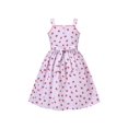 thumbnail image 2 of Robe Fille Violet Clair à Carreaux Fraise Sans Manches 6 Ans, 2 of 6