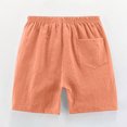 thumbnail image 3 of RXIRUCGD 2025 Summer Clothes for Kids 2PC Children's Summer Solid Casual Sports Shorts With Drawstring For Kids, 3 of 6