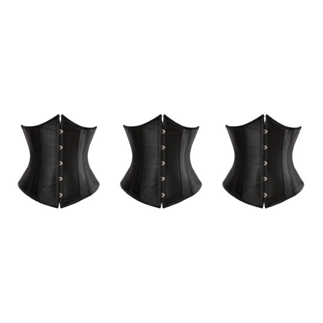 maskred Corset à Lacets pour Femme et Confortable Noir S 3Set