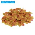 thumbnail image 3 of Unique Bargains Artificial Leaves Fall Maple Autumn Fake Leaf Decoration, Green Yellow 500 Pack, 3 of 5