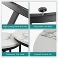 thumbnail image 4 of Semiocthome Modern Nesting Coffee Table Set,End Table for Living Room, 23.6" W, White,Marble Pattern, 4 of 7