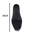 thumbnail image 2 of Perruque Universelle d'Anime pour Transformations Fibre Haute Température 80 cm Cheveux Longs Raides Coiffe Résistante à la Chaleur Taille Ajustable pour Fans d'Anime et Cosplayers, 2 of 4