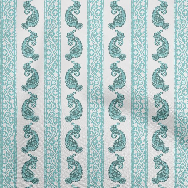 oneOone Georgette Viscose Dusty Teal Green Fabric Block Craft Projects Decor Fabric Printed By The Yard 42 Inch Wide