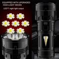 thumbnail image 4 of FHBVT Lampe de Poche LED Extérieure Super Lumineuse 4 Modes Gradation Type-C Rechargeable Longue Portée Haute Luminosité Design Élégant pour Camping Randonnée Exploration Aventure en Plein Air Urgence Usage Quotidien Éclairage, 4 of 9