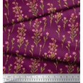 thumbnail image 2 of Soimoi Polyester Crepe Fabric Flower Watercolor Fabric Prints by Yard 42 Inch Wide, 2 of 3