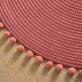 thumbnail image 4 of Set de table rond Mainstays Mars Pom Pom, 38,1 rond, brique, 1 pièce, 4 of 4