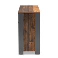 thumbnail image 4 of Baxton Studio Ranger Brown Finished Wood and Grey Metal 3-Door Sideboard Buffet, 4 of 9