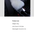 thumbnail image 3 of Universal Car Armrest Seat Cushion Auto Center Console Faux Leather Plush Mat Winter Warm Soft Pad, 3 of 7