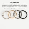 thumbnail image 4 of tredstone 50 Pieces Metal Binder Rings Albums Loose-leaf Book Hoops for Home Notepad Cards Scrapbook Craft Office Binding Black inner 20mm, 4 of 9