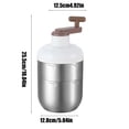 thumbnail image 3 of Manual Ice Crusher for Slushies & Cocktails - Stainless Steel Hand Crank Shaved Ice Maker for Home, Kitchen, and Parties, 3 of 9