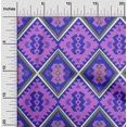 thumbnail image 2 of oneOone Polyester Spandex Violet Fabric Tribal Sewing Craft Projects Fabric Prints By Yard 56 Inch Wide, 2 of 4