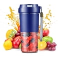 thumbnail image 1 of Mini Portable Blender,Personal Blender Small Fruit Mixer Electric USB Rechargeable Juicer Cup Fruit Mixing Machine Home Travel,300ML,Blue, 1 of 8