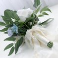 thumbnail image 3 of Langgg White Silk Rose Cascading Bouquets Exquisite Ribbon Tassel Photo Props, 3 of 9