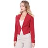 INSPIRE CHIC Veste Blazer Courte Sans Col pour Femme, de Travail/bureau/affaires Décontracté