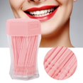 thumbnail image 4 of 200pcs Double Head Toothpick Household Cleaning Tartar Removal Toothpick Pink, 4 of 8