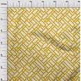 thumbnail image 3 of oneOone Velvet Yellow Fabric Geometric Dress Material Fabric Print Fabric By The Yard 58 Inch Wide, 3 of 4