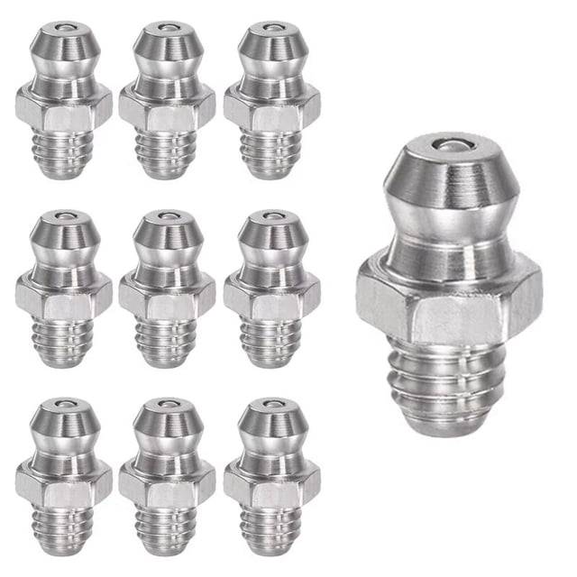Direct Hydraulic Grease Installation Wire Kit 18mm High Grease Nipple Machine Power Supply 10 Pieces