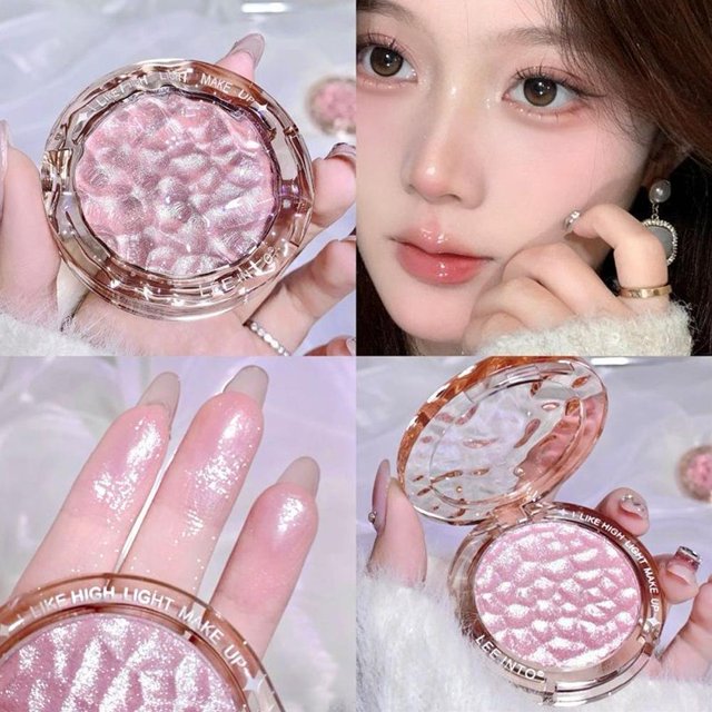 Powder Highlight High Gloss Powder Gloss Glitter Highlight Contour Palette O8M7