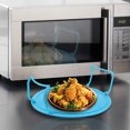 thumbnail image 3 of Cergrey Multifunctional Plastic Microwave Oven Heating Layered Steaming Rack Cooking Tray Rack, Multifunctional Plastic Tray Rack, Plastic Tray Rack, 3 of 8