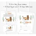 thumbnail image 3 of Inkdotpot Set Of 30Jungle Animals Baby Shower Invitations-Diaper Raffle Tickets And Baby Shower Book Request Cards Gender Neutral Invites Its A Boy Its A Girl, 3 of 8