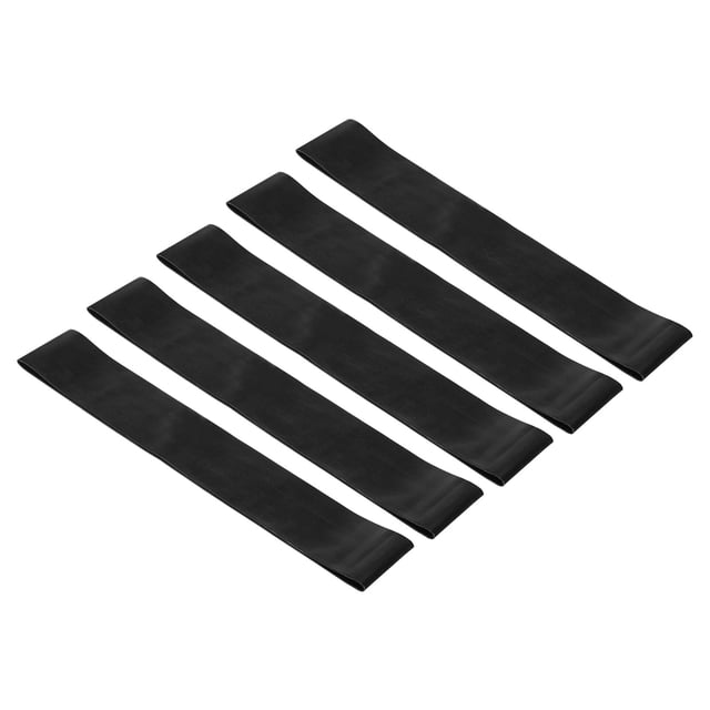Unique Bargains X-Heavy TPE Resistance Bands Elastic Workout Bands Exercise Loop, Black 5 Pack