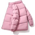 thumbnail image 3 of LinYooLi Women's Lightweight Puffer Jacket Long Sleeve Stand Collar Full-Zip Down Jacket for Winter, 3 of 3