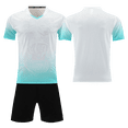 thumbnail image 4 of Custom Football Kit Set for Adult and Child, Name Number Team Logo DIY Family Match Personalized Jersey Shirt Shorts Set, Dad and Son Matching Outfits Light Blue S, 4 of 6