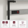 thumbnail image 4 of HOMCOM Kitchen Bakers Rack with Power Outlet, Adjustable Shelves and Hooks, 4 of 10
