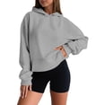 thumbnail image 1 of 2025 Chandail à Capuchon Décontracté pour Femmes Chandail à Capuchon Femmes Doux Confortable Chandail Molletonné à Enfiler Chandail à Capuchon pour Femmes pour Tous les Jours Chandail à Enfiler Femmes Loungewear de Base Léger, 1 of 6